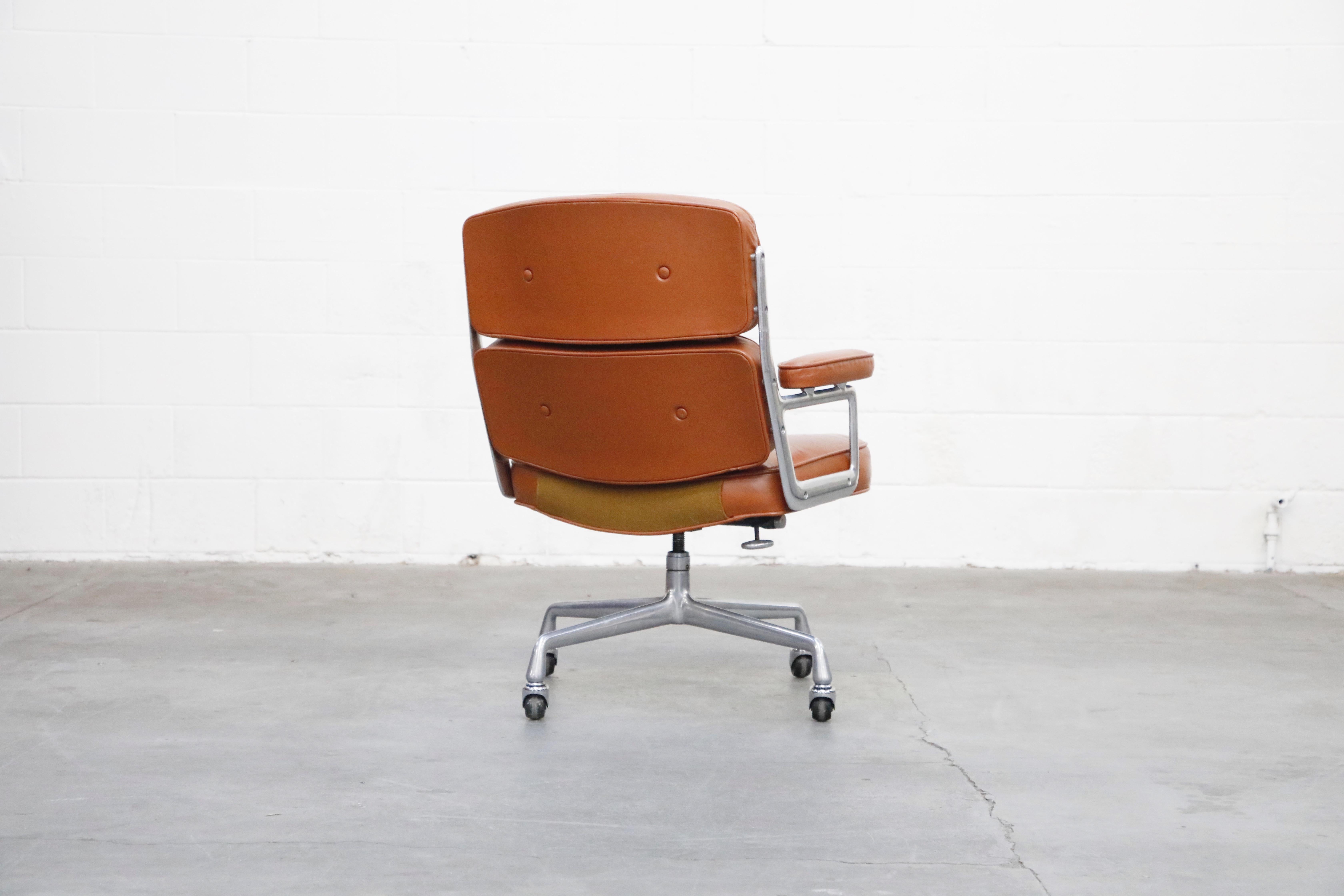Mid-Century Modern 'Time Life' Executive Chairs by Charles Eames for Herman Miller, 1983, Signed