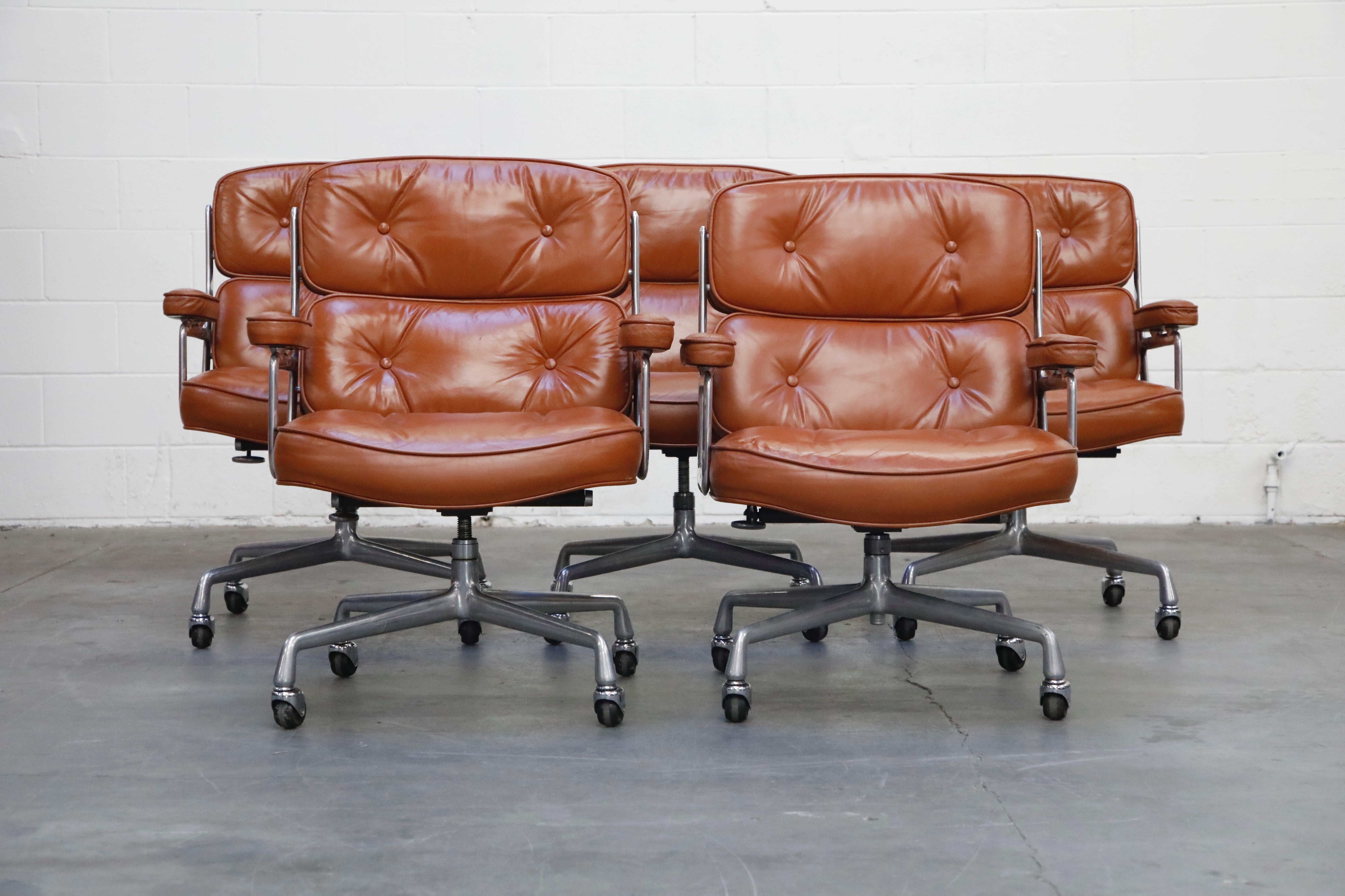 'Time Life' Executive Chairs by Charles Eames for Herman Miller, 1983, Signed In Good Condition In Los Angeles, CA