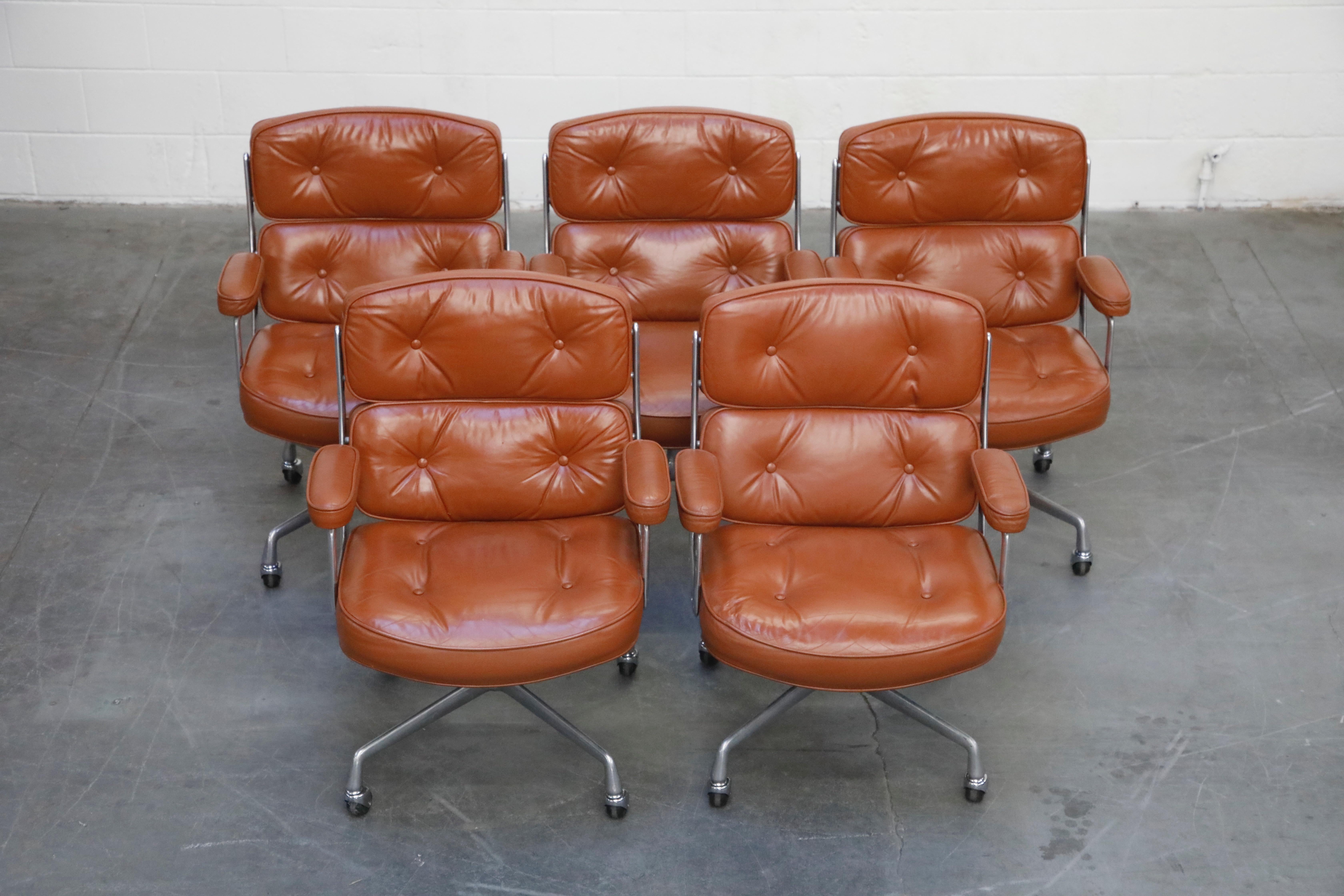 Late 20th Century 'Time Life' Executive Chairs by Charles Eames for Herman Miller, 1983, Signed