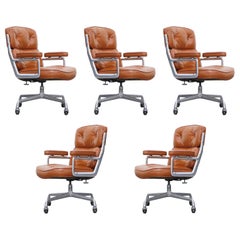 'Time Life' Executive Chairs by Charles Eames for Herman Miller, 1983, Signed