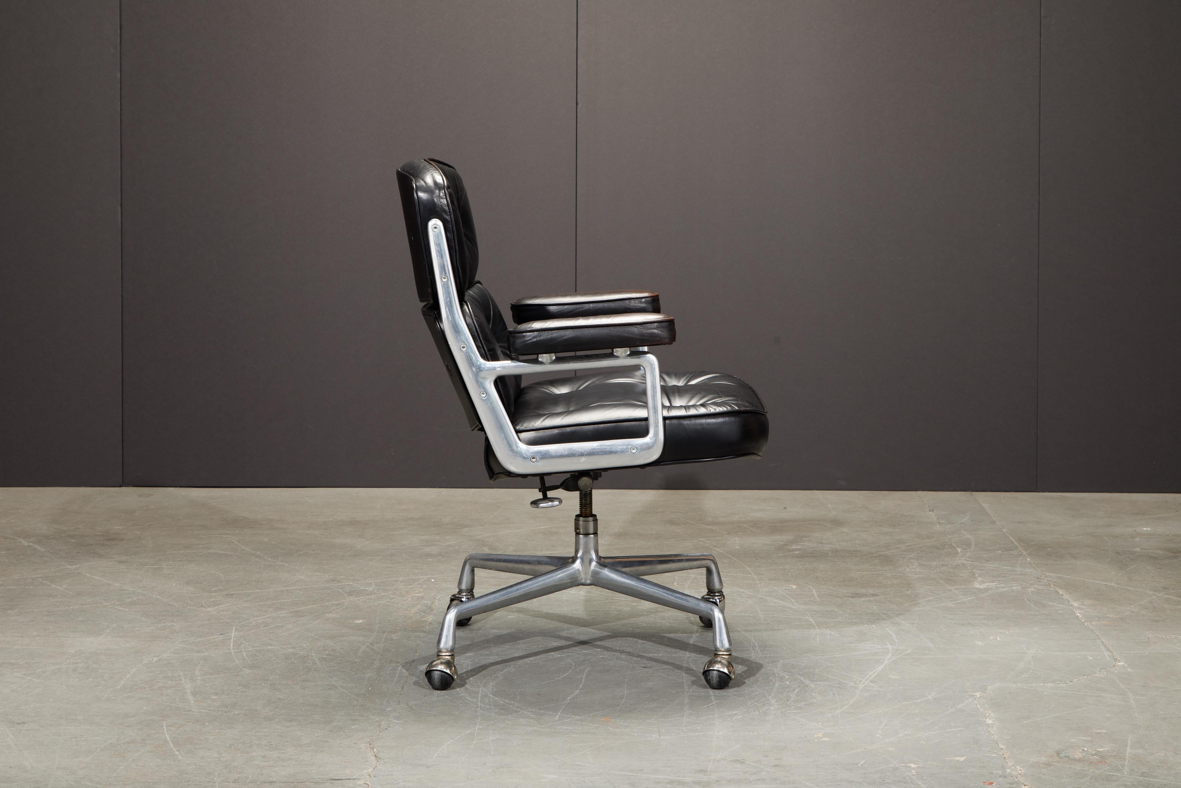 American Time Life Executive Desk Chair by Charles Eames for Herman Miller, 1980, Signed