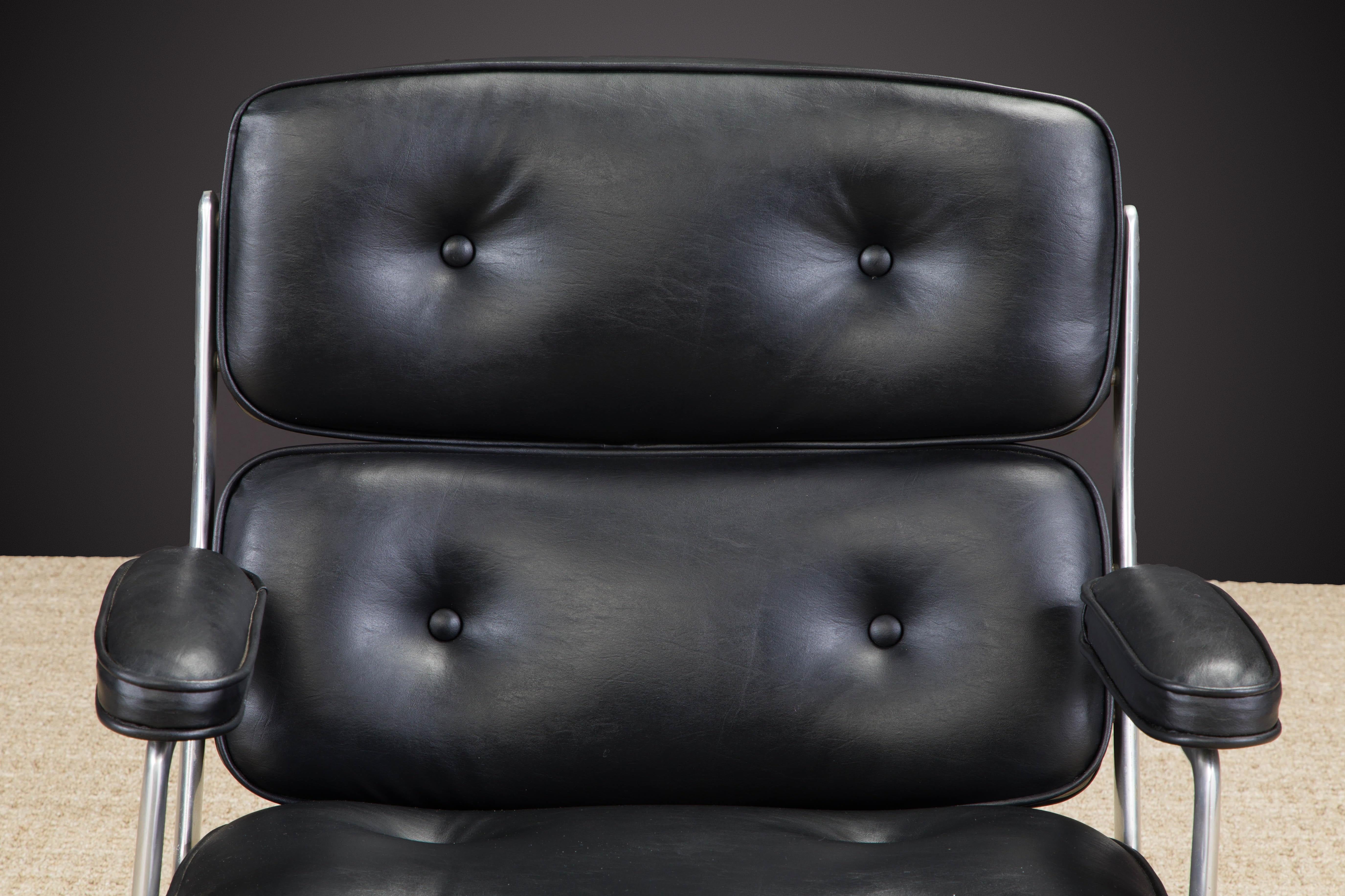 Mid-Century moderno Sedia da scrivania Time Life Executive di Charles Eames per Herman Miller, anni '80, firmata in vendita