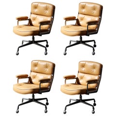 Vintage 'Time Life' Executive Office Chairs by Charles Eames for Herman Miller, Signed