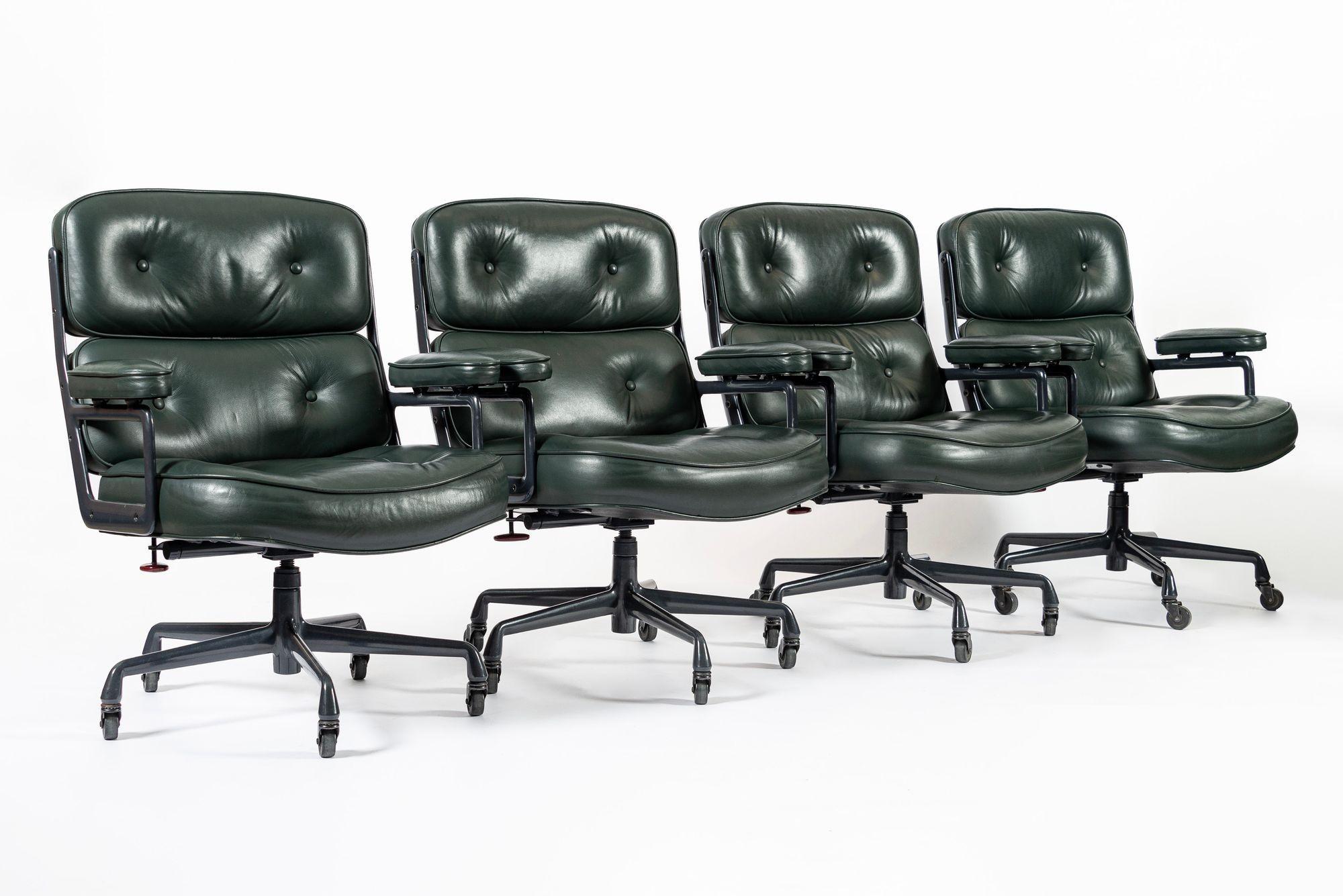 Sedie da ufficio Time Life Greene & Greene di Eames per Herman Miller 1996, set da 4 in vendita 4