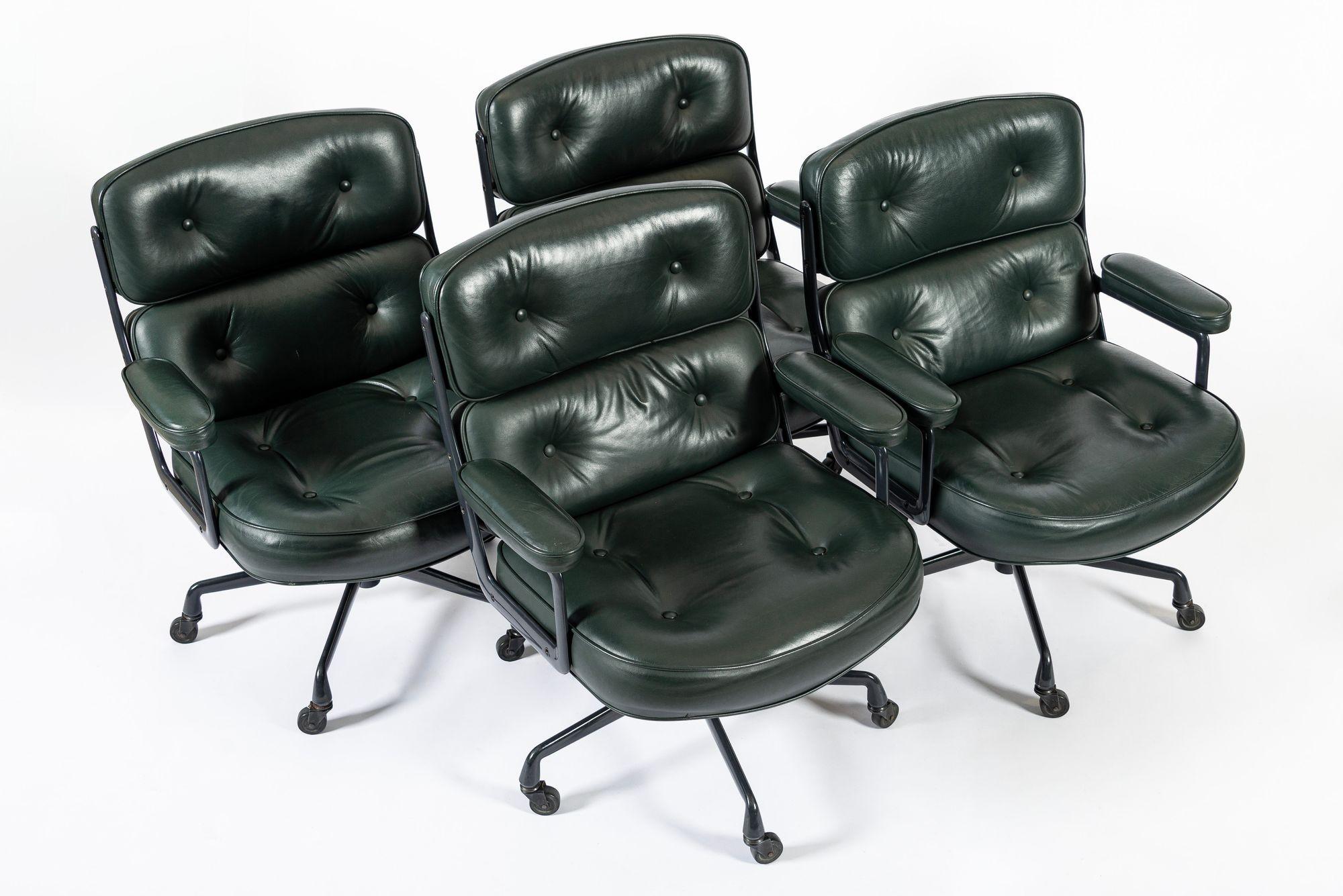 Mid-Century moderno Sedie da ufficio Time Life Greene & Greene di Eames per Herman Miller 1996, set da 4 in vendita