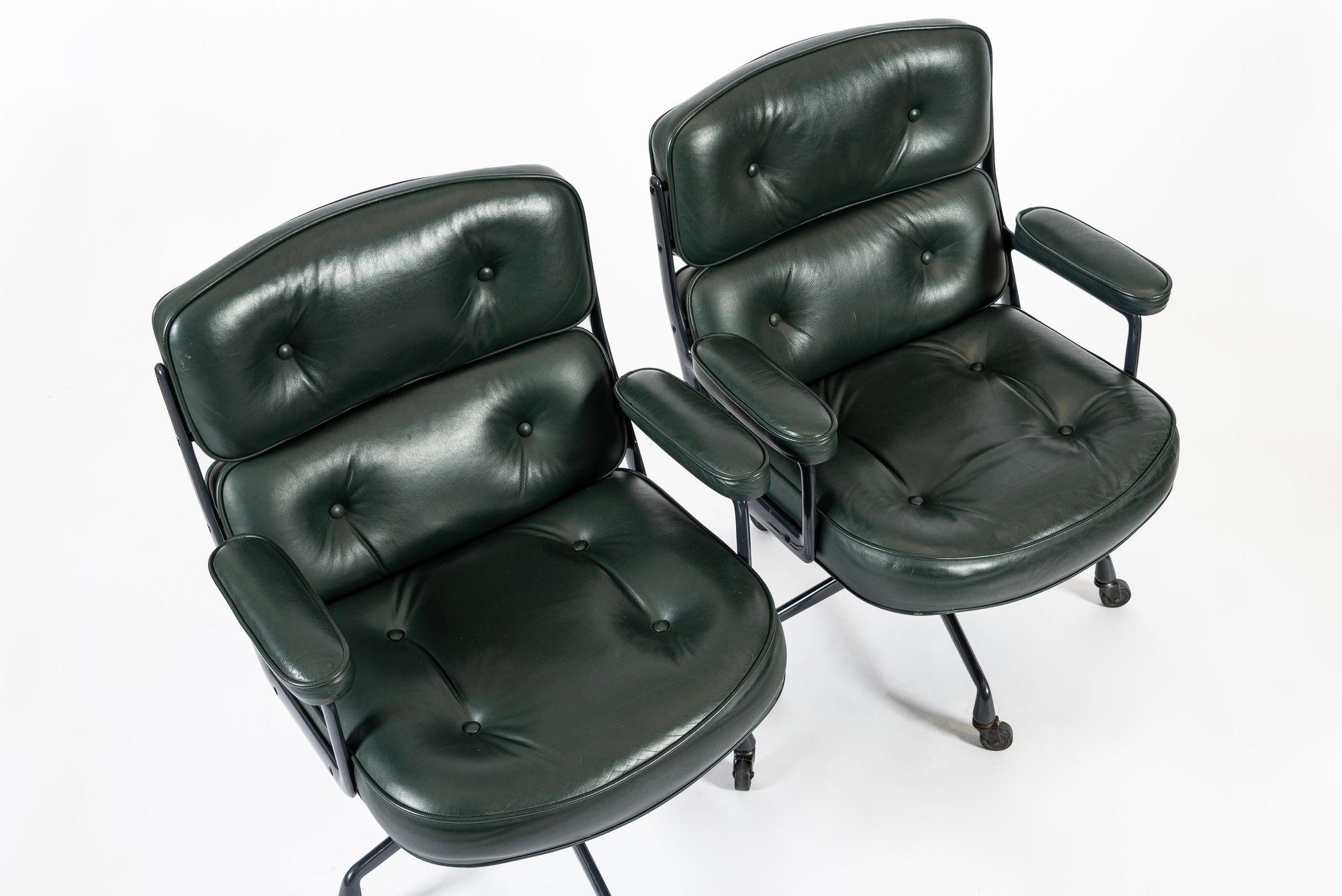 Alluminio Sedie da ufficio Time Life Greene & Greene di Eames per Herman Miller 1996, set da 4 in vendita