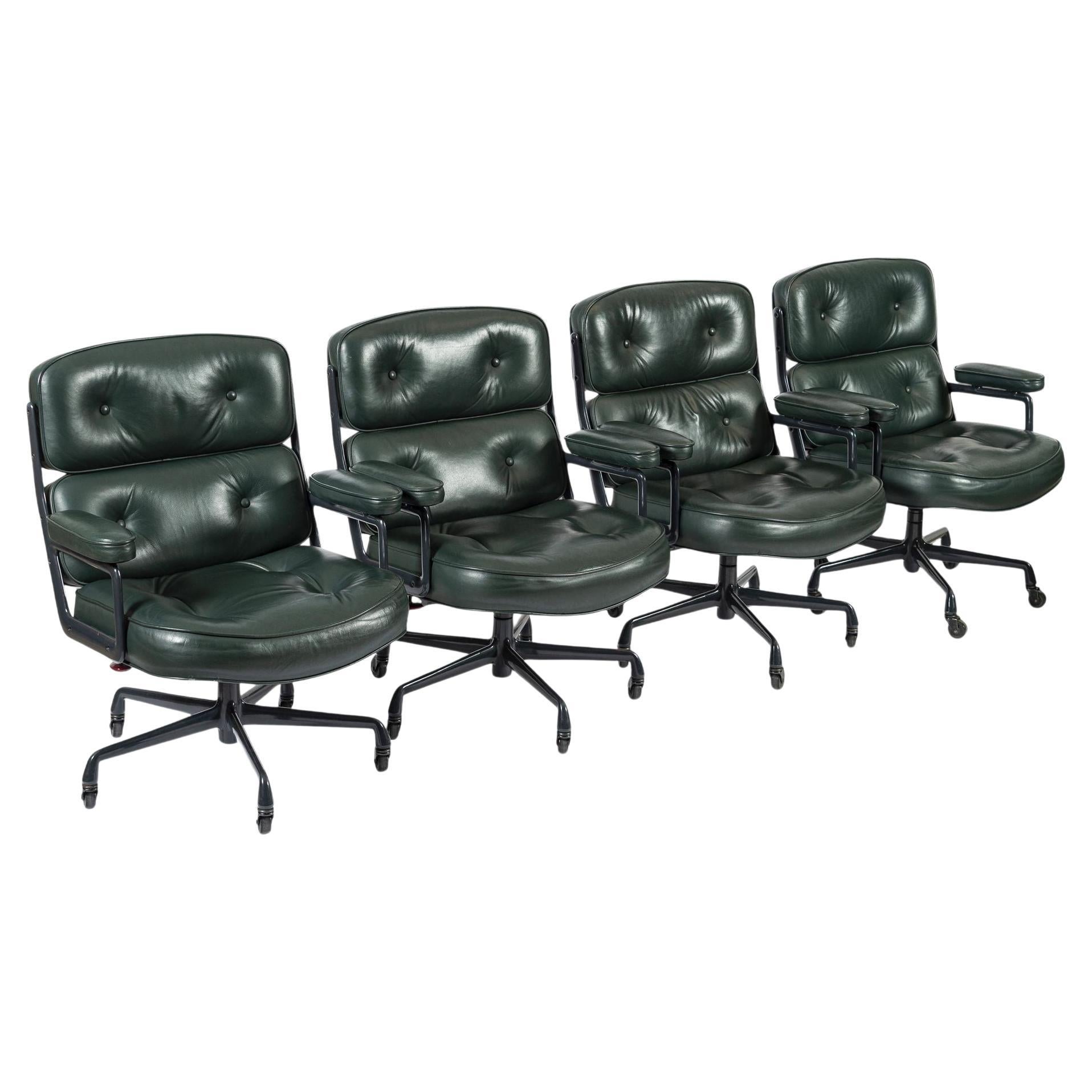 Sedie da ufficio Time Life Greene & Greene di Eames per Herman Miller 1996, set da 4