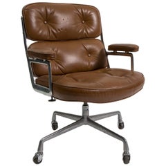 Time Life Leather Desk Chair by Charles and Ray Eames, Mfg. Herman Miller Time Life Leather Desk Chair by Charles and Ray Eames, Mfg. Herman Miller