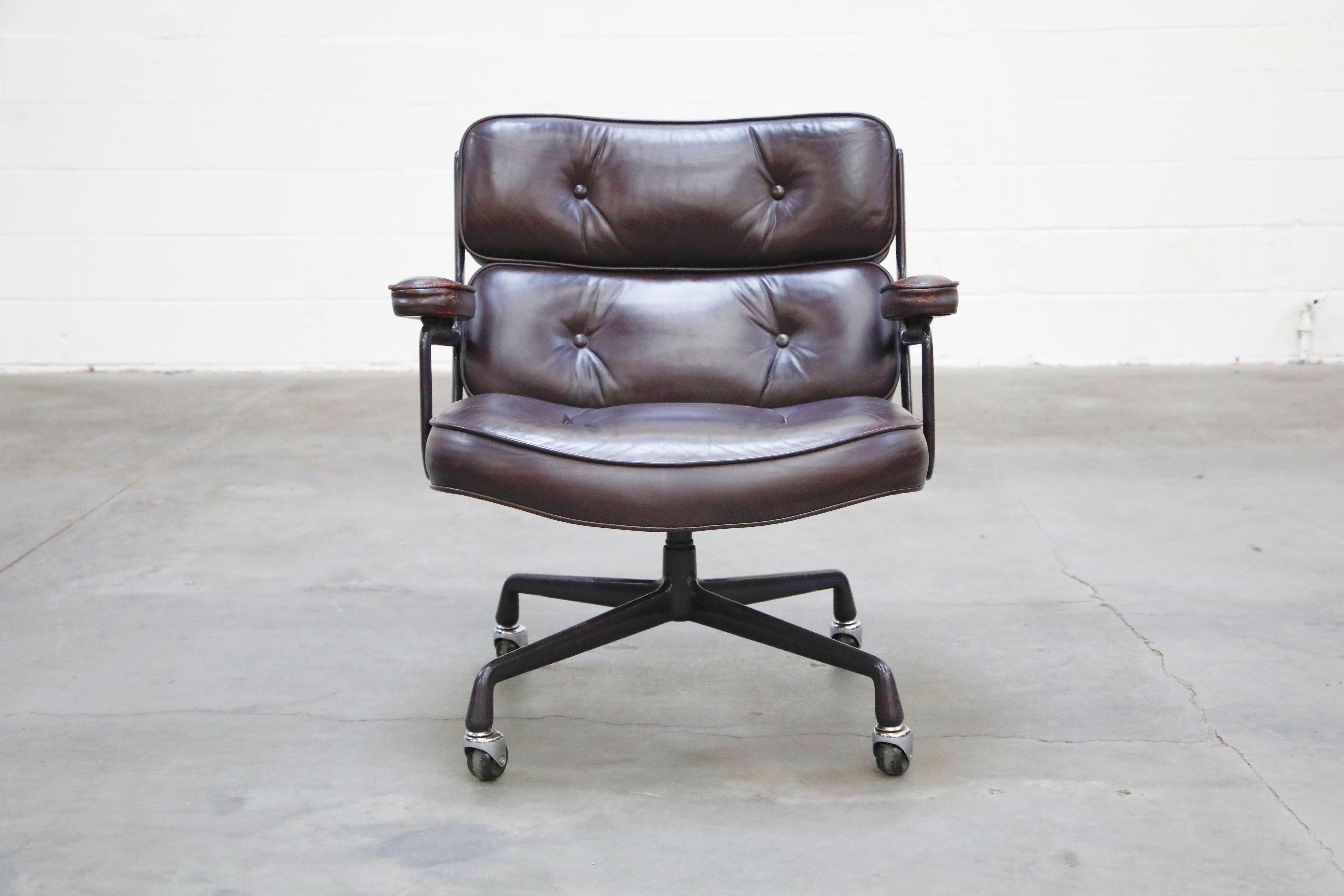 Post-Modern Time Life 'Lobby' Desk Chair by Charles and Ray Eames for Herman Miller, Signed
