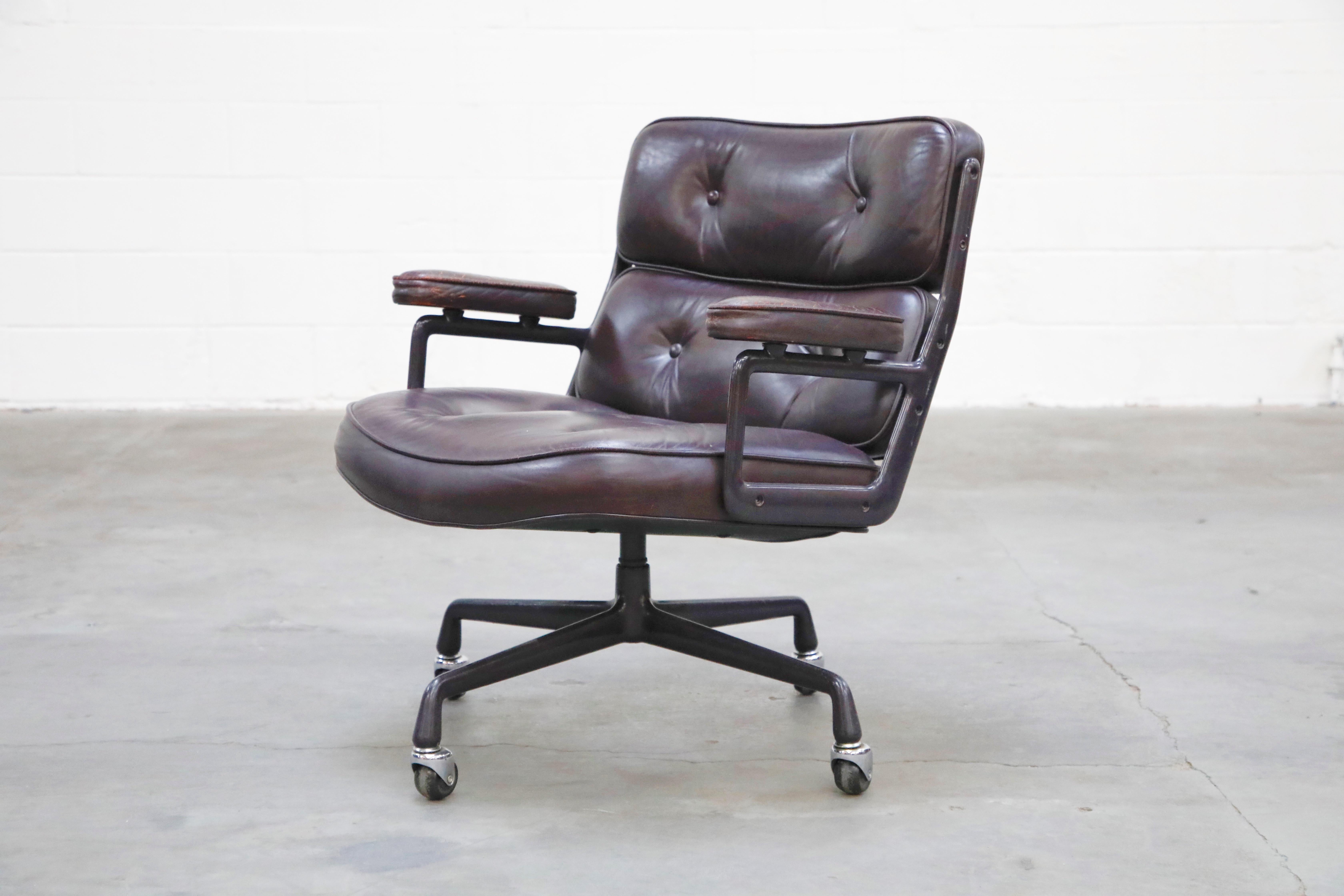 Late 20th Century Time Life 'Lobby' Desk Chair by Charles and Ray Eames for Herman Miller, Signed