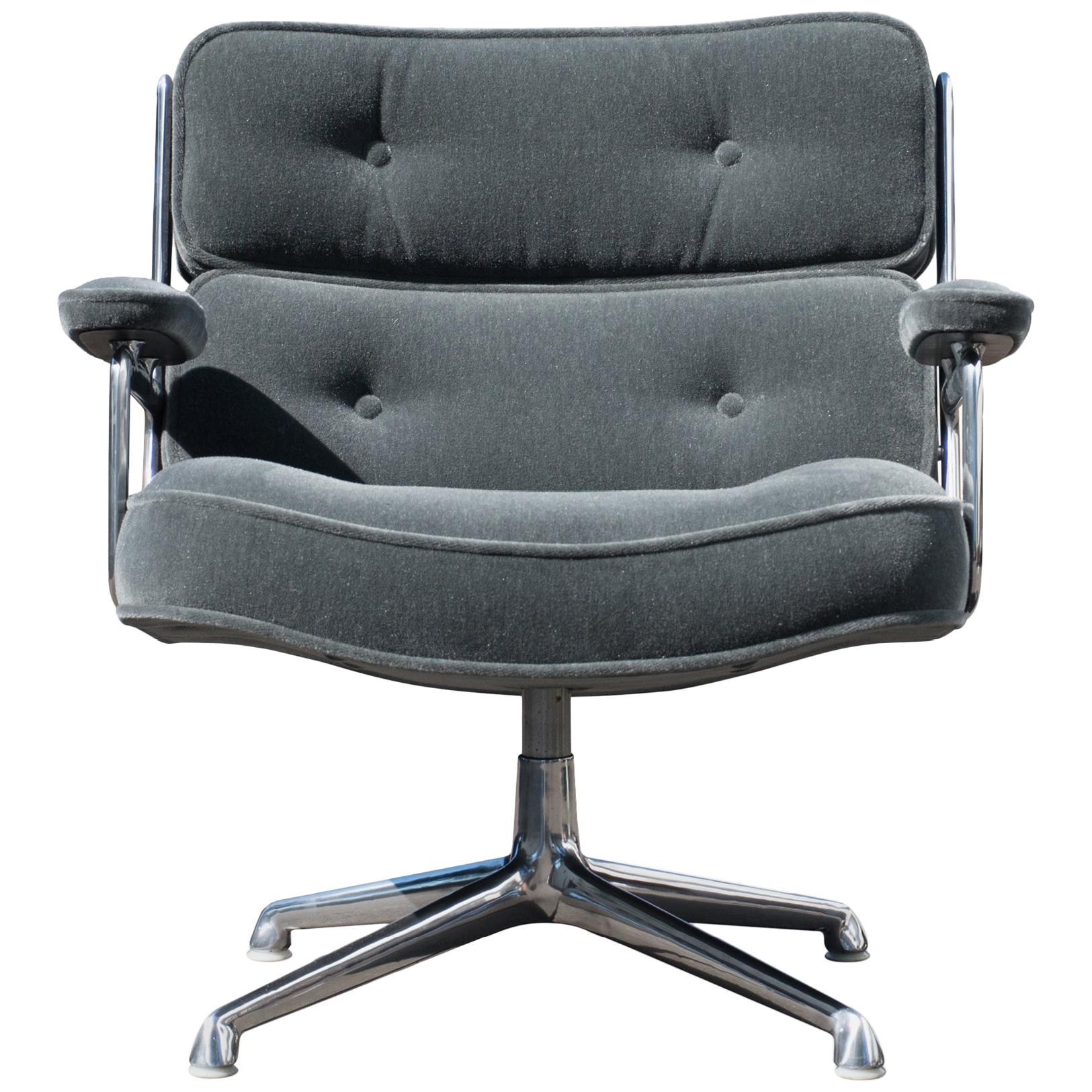 Time Life Lobby Lounge Chair in Mohair, Charles and Ray Eames for Herman Miller