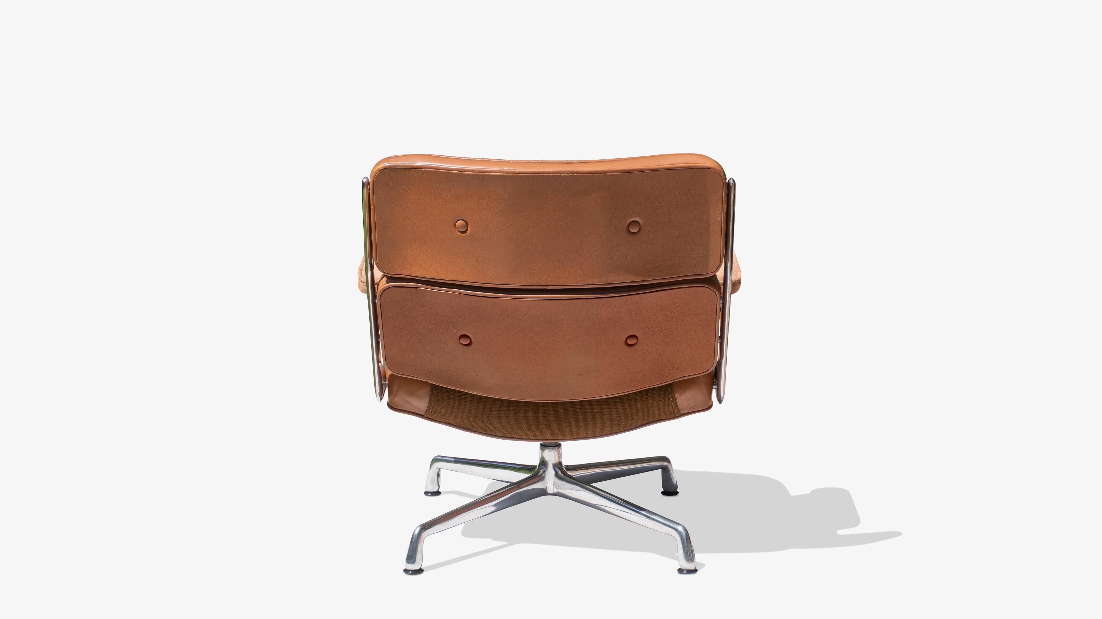 American Time-Life Lounge Chair in Leather by Charles & Ray Eames for Herman Miller