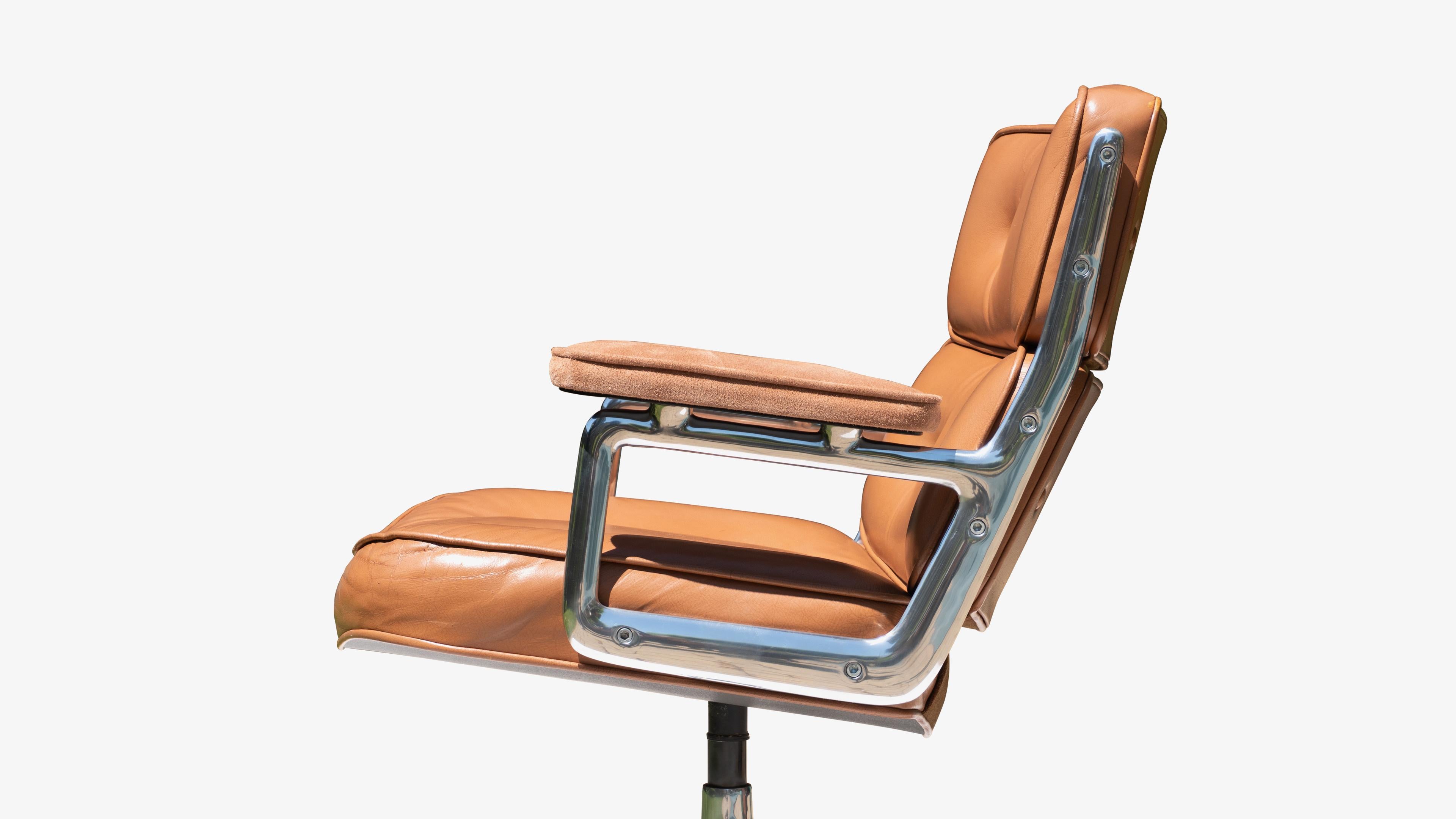 Late 20th Century Time-Life Lounge Chair in Leather by Charles & Ray Eames for Herman Miller