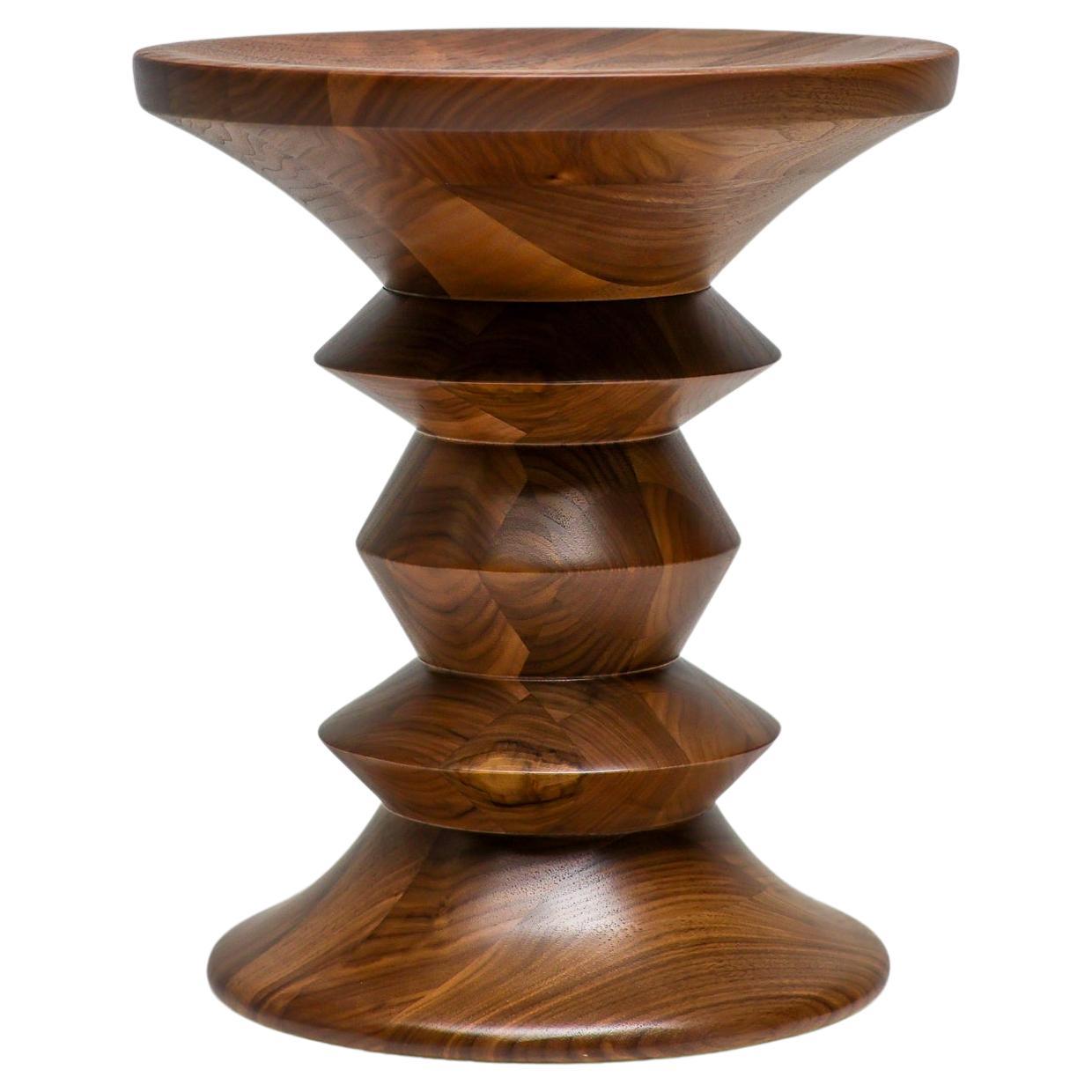 Time Life Walnut Stool by Charles and Ray Eames for Herman Miller
