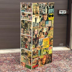 Time Magazine Decoupaged General Fireproofing Co. Filing Cabinet & Card Catalog