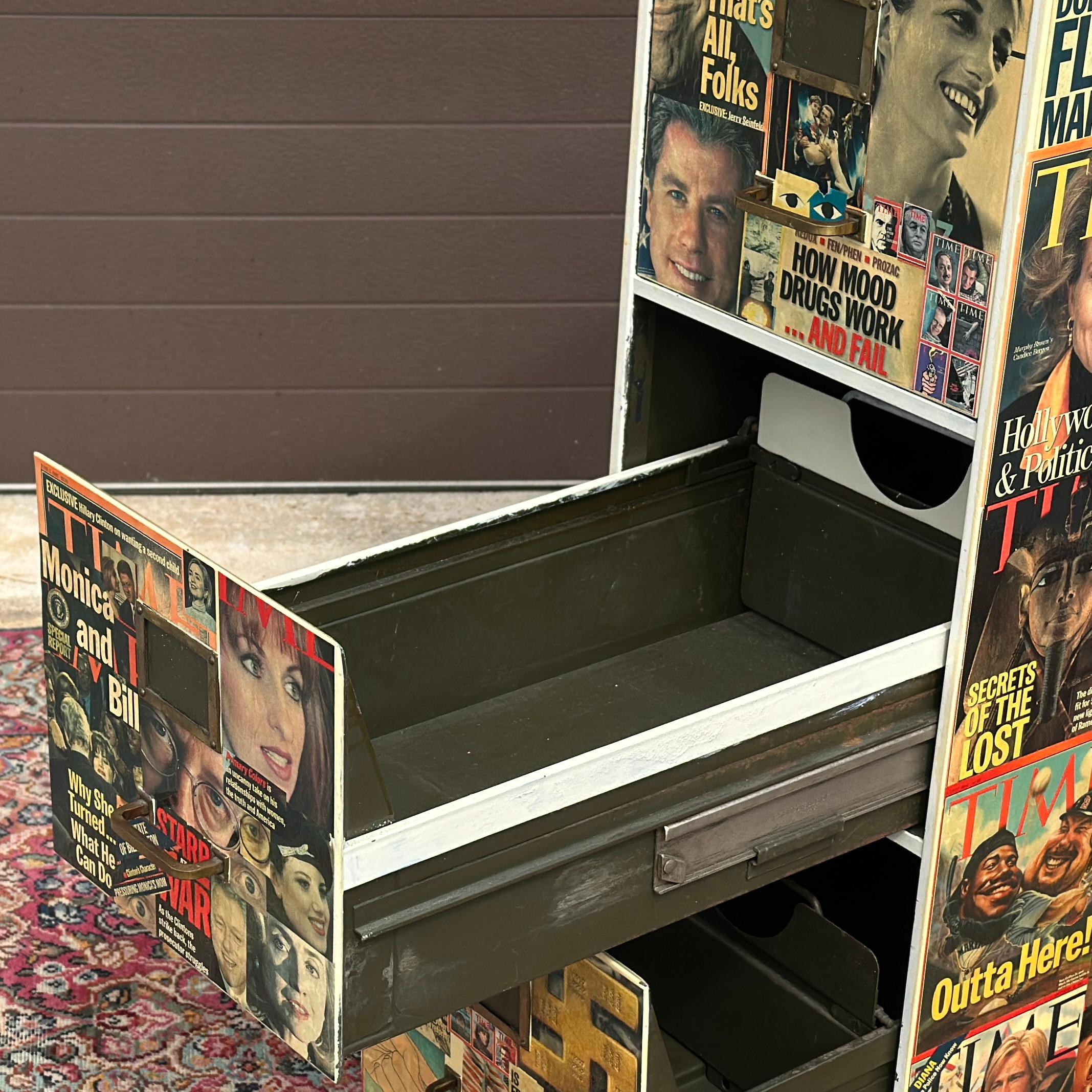 20ième siècle Time Magazine découpé General Fireproofing Co. Classeur et catalogue à fiches en vente