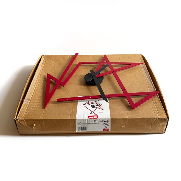 Time Maze Wall Clock by Daniel Libeskind for Alessi For Sale at