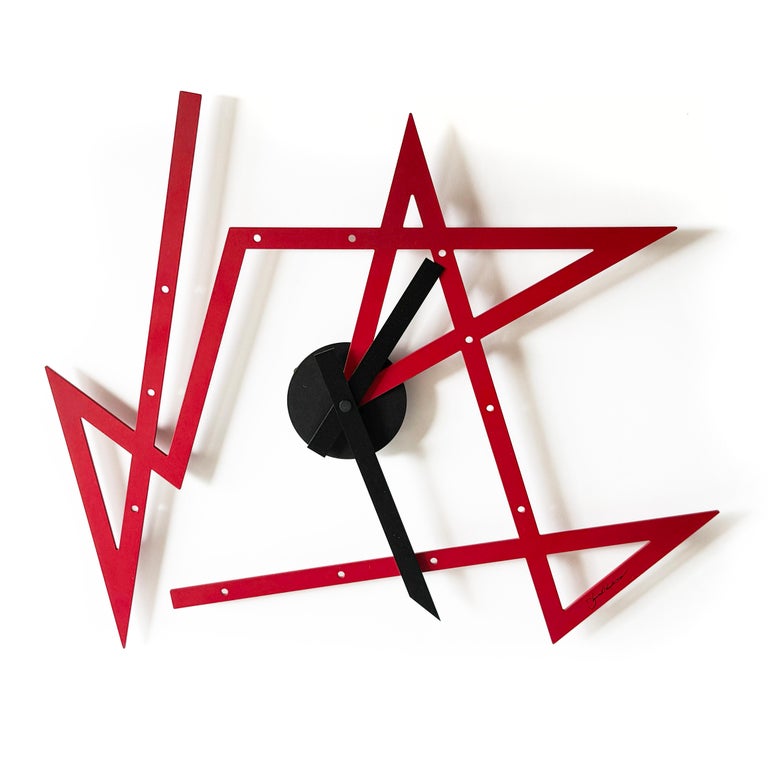 Time Maze Wall Clock by Daniel Libeskind for Alessi For Sale at