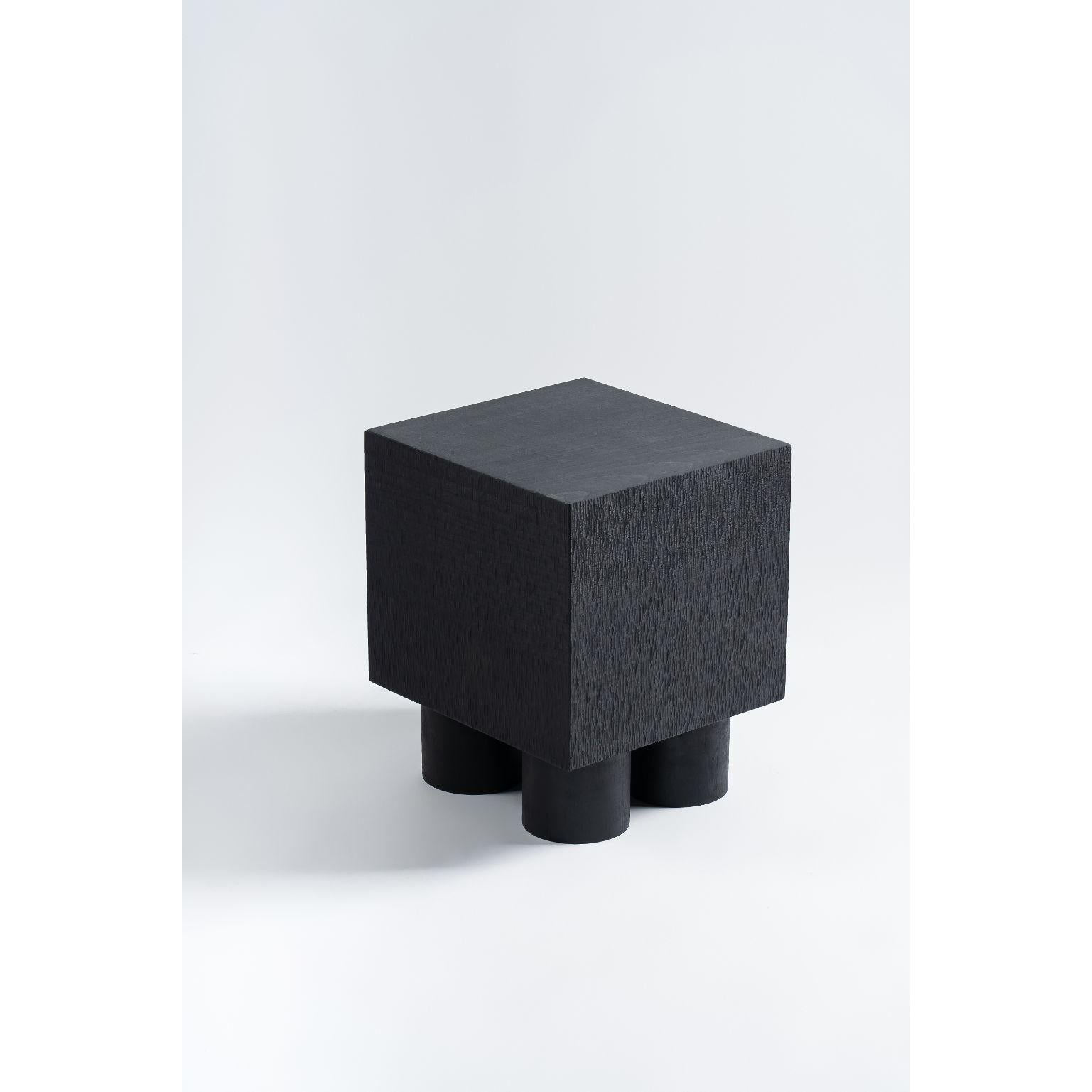 Time of Action No. 20-2 by Chaeyoung Lee
Materials: Ebonized and carved wood
Dimensions: 34,5 x 32 x 41 cm

Time of Action is a minimal and carefully crafted furniture collection created by South Korean-based designer Chaeyoung Lee.
Time of
