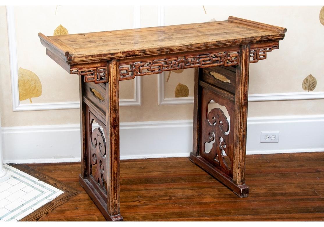Ming Time Softened Antique Asian Altar Table