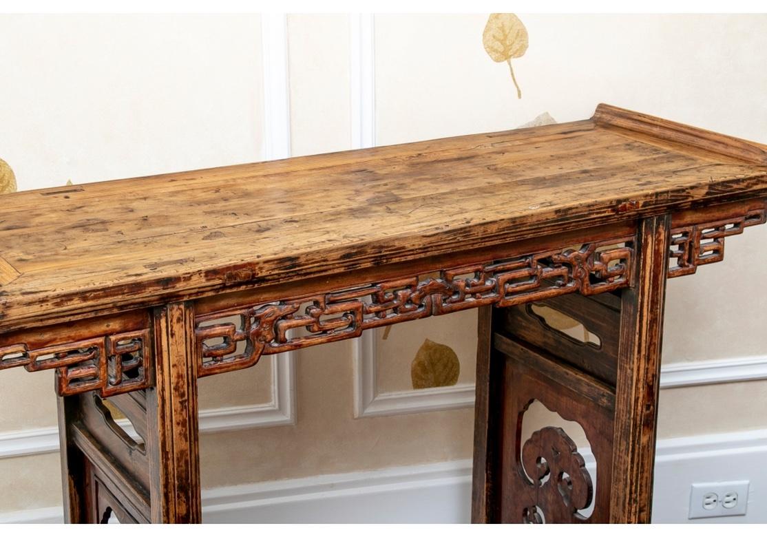 Wood Time Softened Antique Asian Altar Table