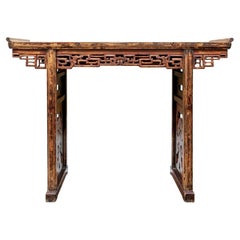 Time Softened Antique Asian Altar Table