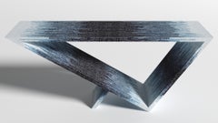 Time/Space Portal Blue Ombre Console #2 by Neal Aronowitz Design