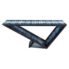 Time/Space Portal Blue Ombre Console #3 by Neal Aronowitz Design
