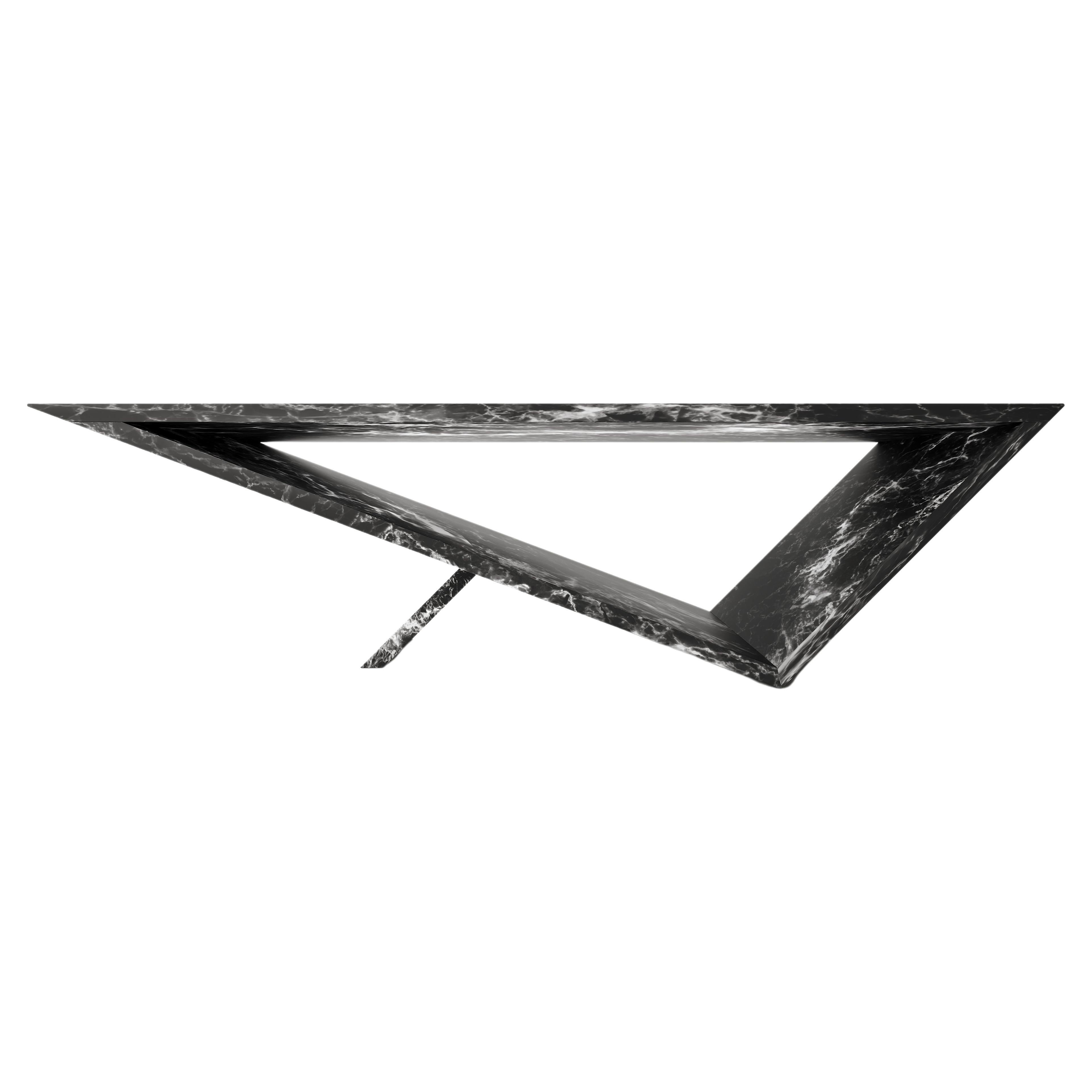 Time/Space Portal Coffee Table in Black Soapstone by Neal Aronowitz Design For Sale
