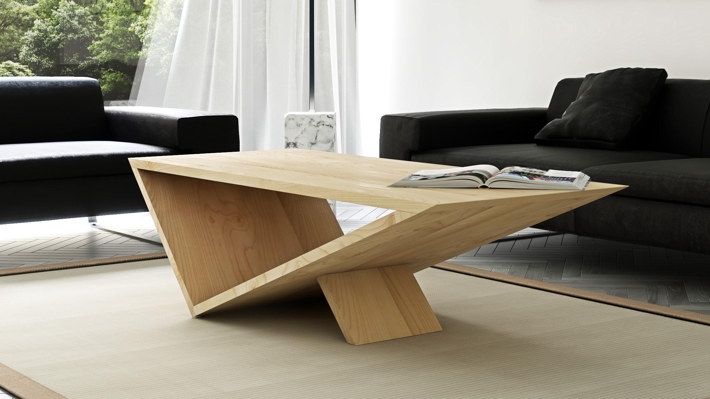 Contemporary Time/Space Portal Coffee Table in Maple by Neal Aronowitz Design For Sale