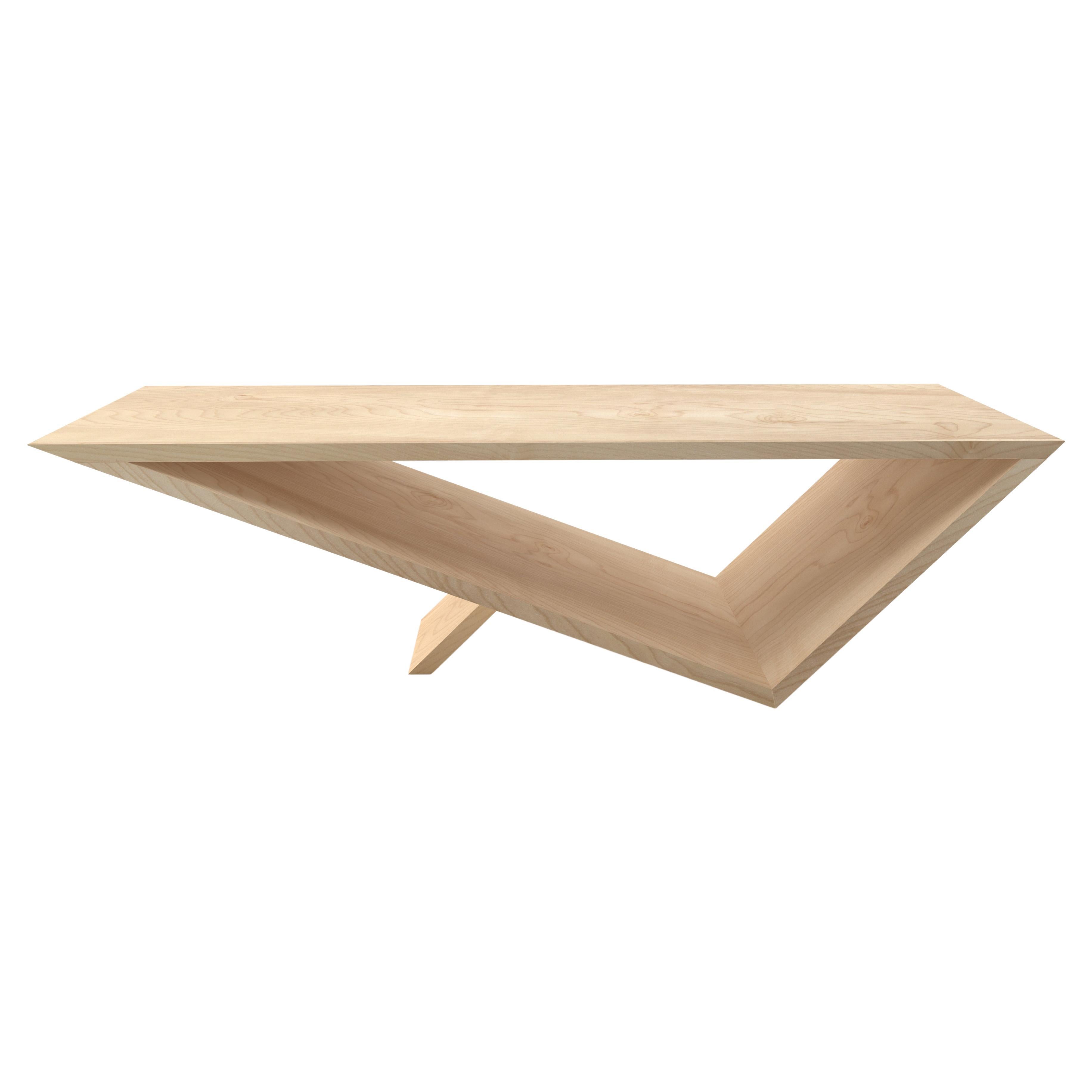 Time/Space Portal Coffee Table in Maple by Neal Aronowitz Design For Sale