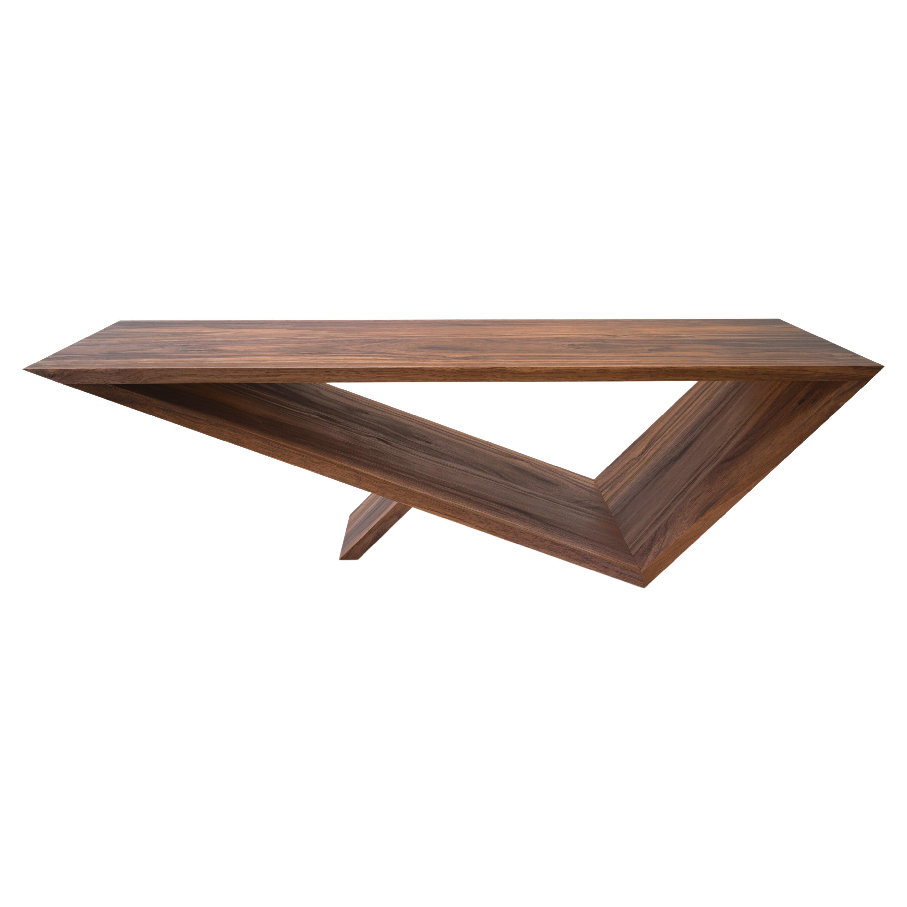 Time/Space Portal Coffee Table in Walnut by Neal Aronowitz Design