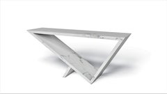 Mesa consola Viva de mármol by Neal Aronowitz