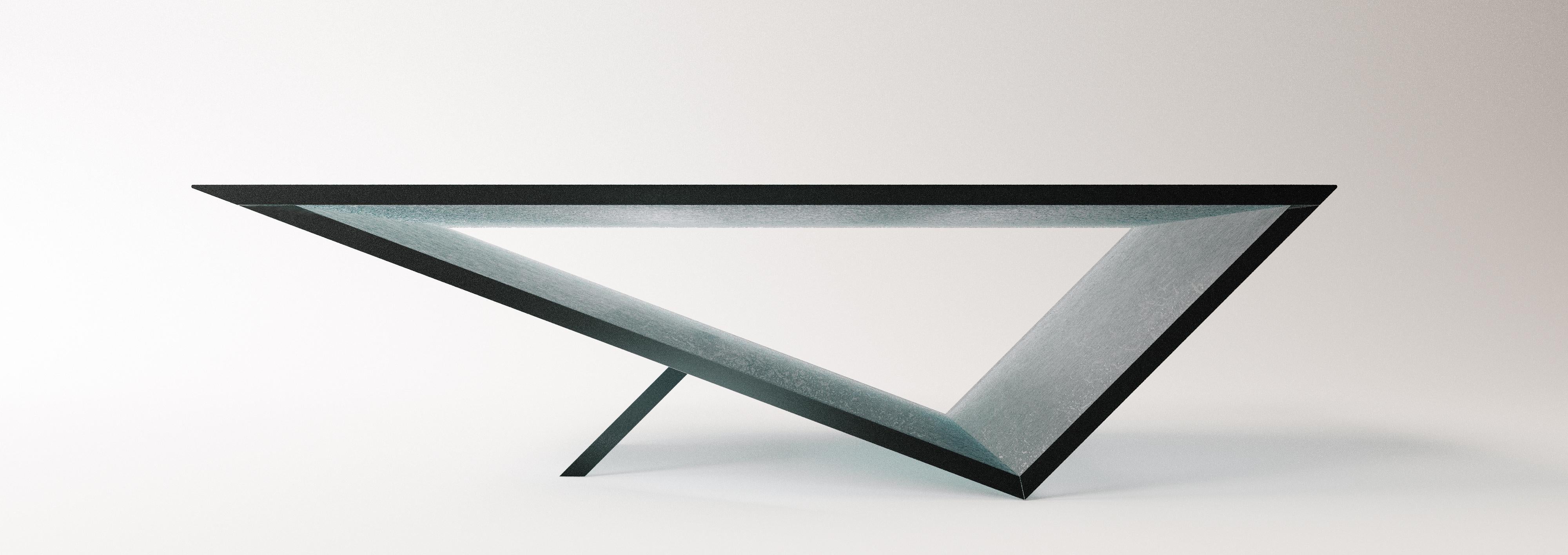 Cast Time/Space Portal Table, Glass Coffee Table, a collection by Neal Aronowitz. For Sale