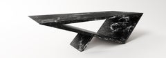 Viva Coffee Table in Black Marble by Neal Aronowitz