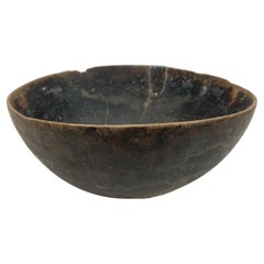 Time Worn Utilitarian African Bowl with Metal Repairs