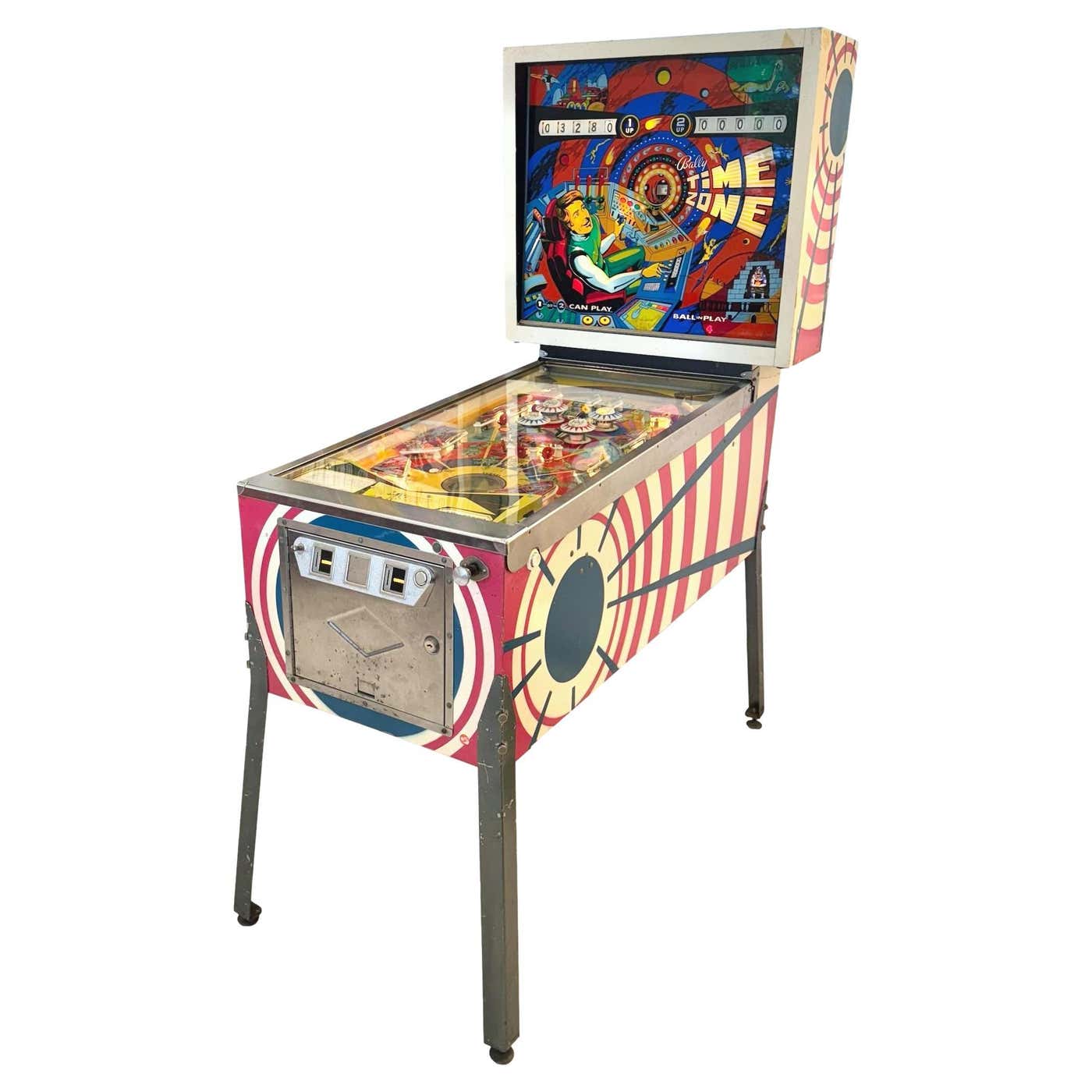 Pinball Timezone Time Zone Pinball Arcade Game, 1972 USA For Sale at 1stDibs