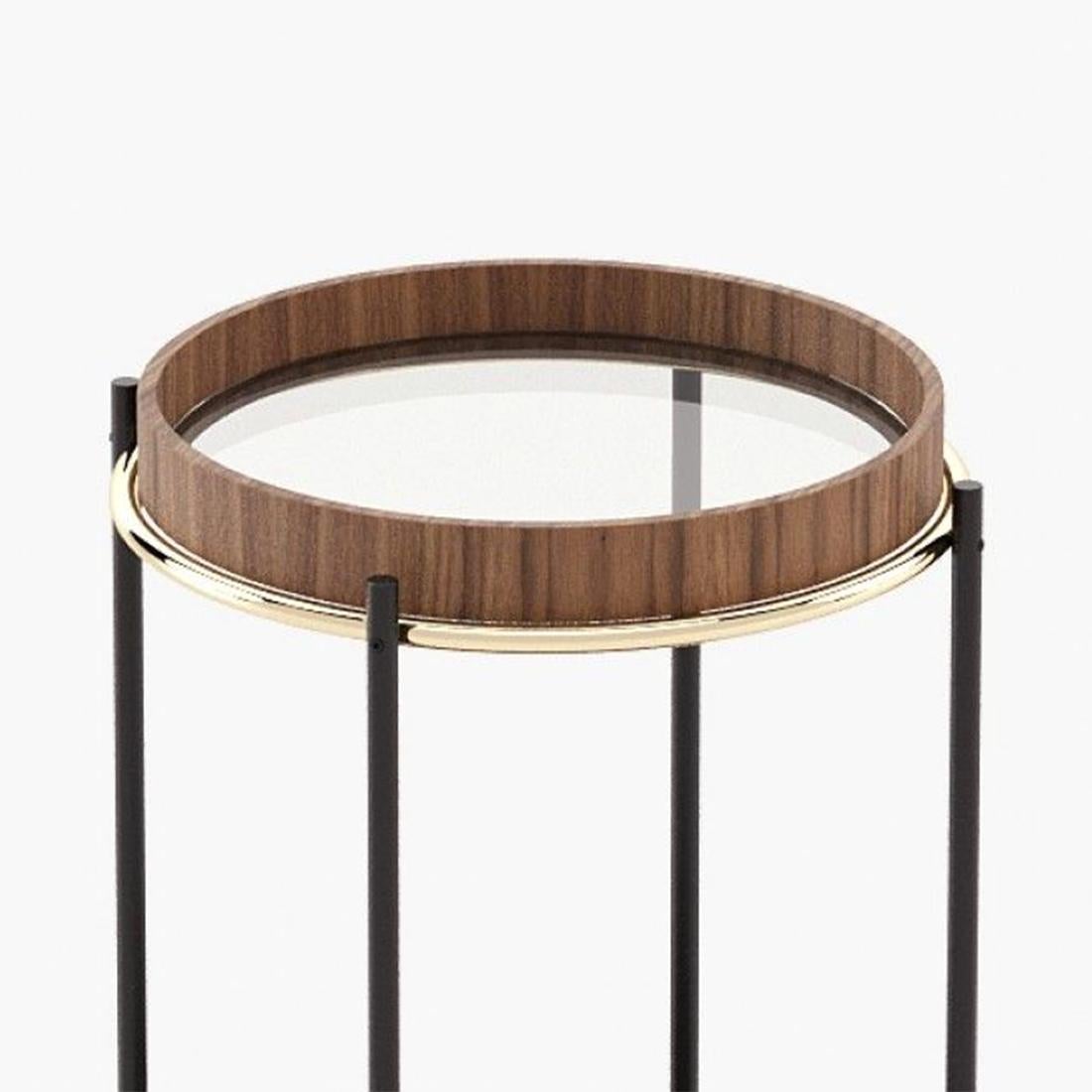 Acier inoxydable Table d'appoint Timea en vente