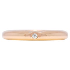 Bague intemporelle en or jaune 18 carats de 0,02 ct de diamant Cartier YR0070