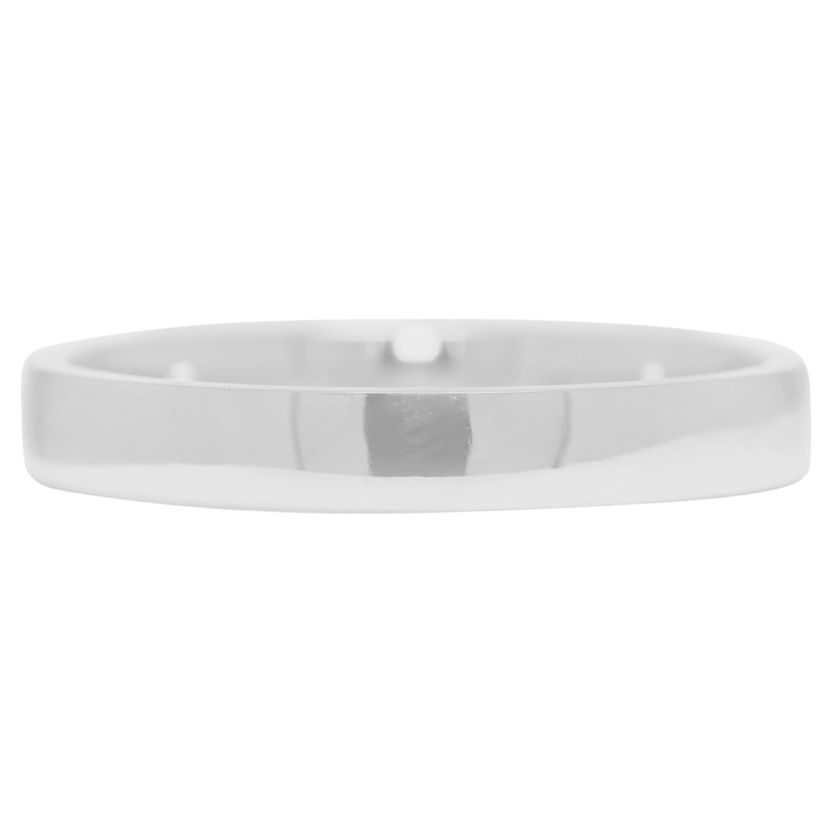 Timeless 0.02ct Natural Diamond Platinum Band Ring