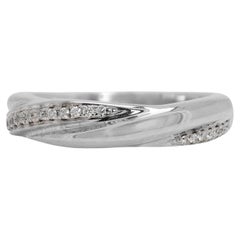 Timeless 0,06ct natürlicher Diamantring aus 18K Weißgold