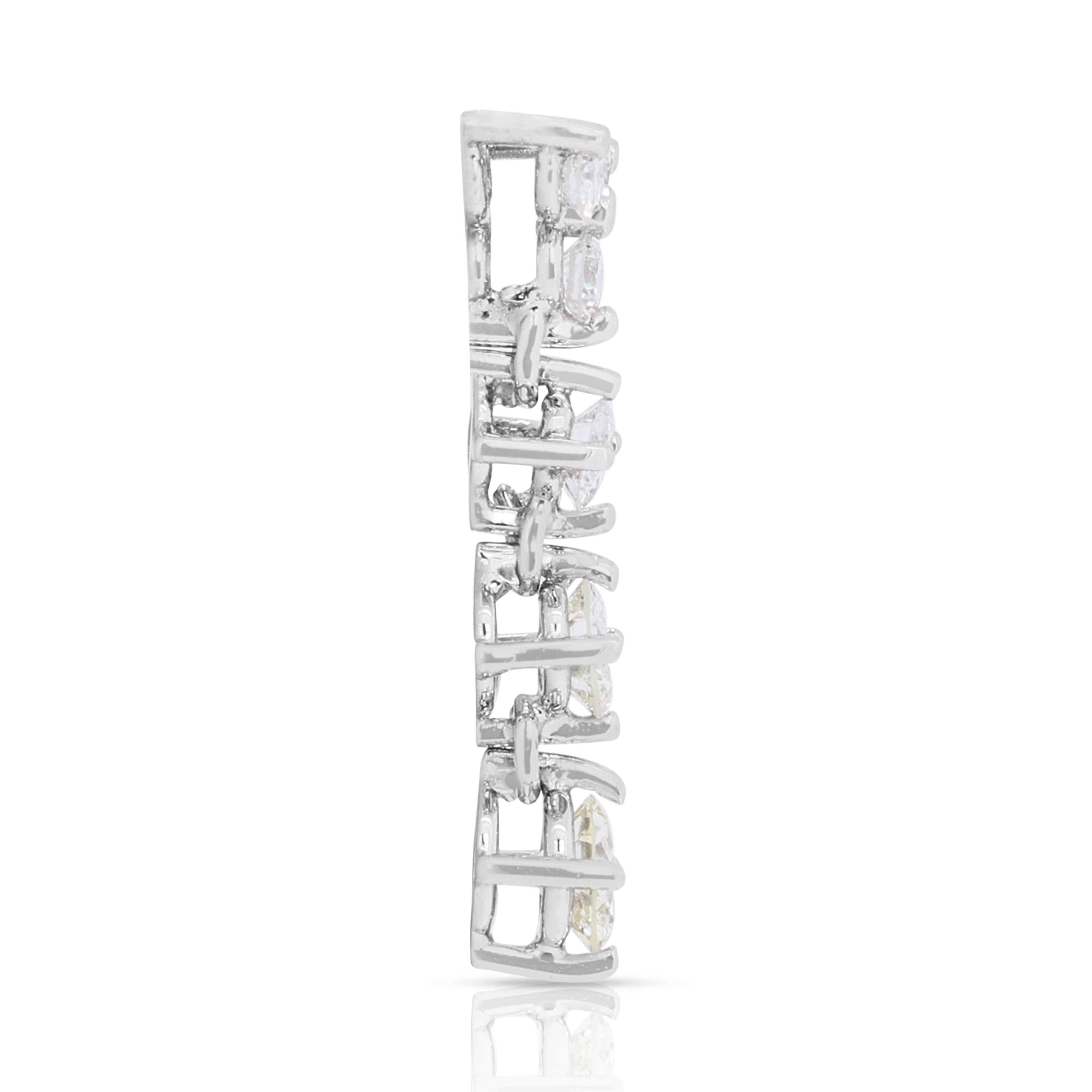 Timeless 0,45ct Natural Diamonds Anhänger in 18K Weißgold - Kette nicht enthalten Damen im Angebot