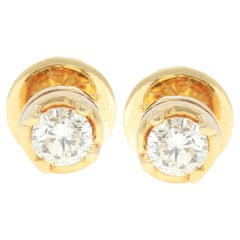 Timeless 0.48ct Natural Diamonds Stud Earrings in 14K Yellow Gold