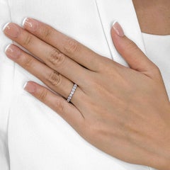 Timeless 0.66ct Diamond Band Ring in 18K White Gold