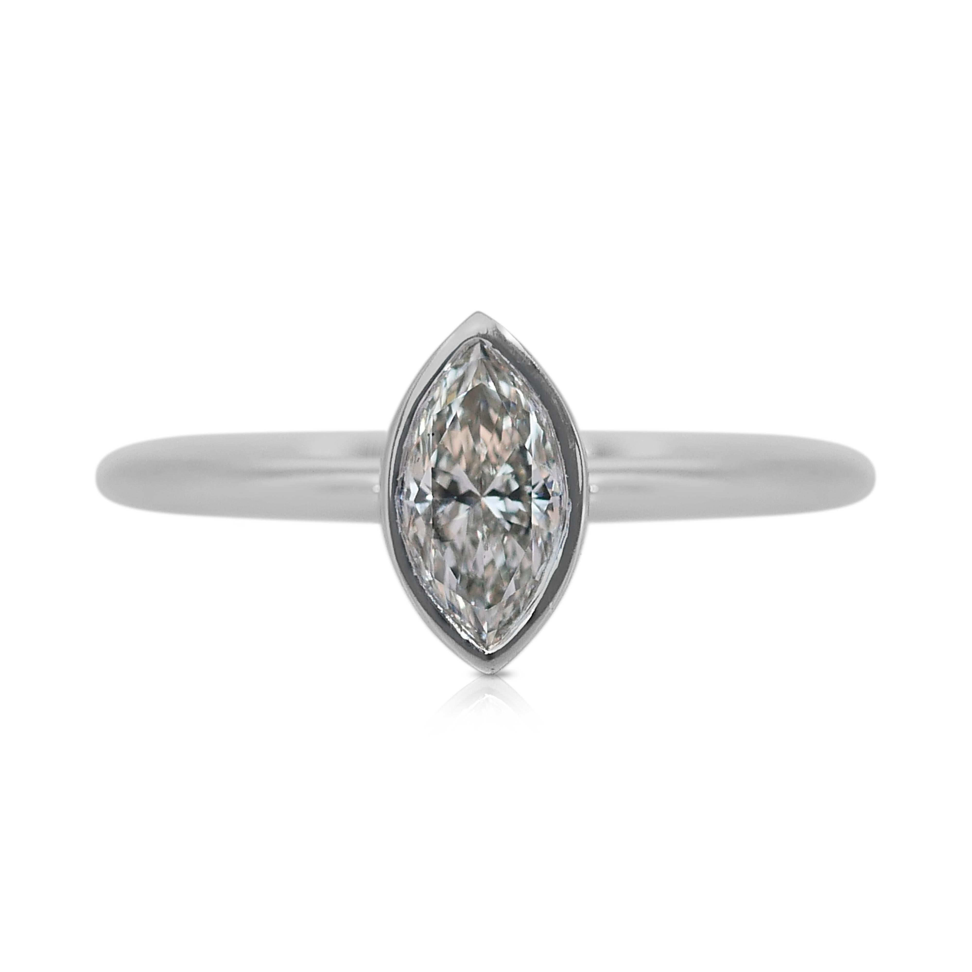 Timeless 0.70ct Double Excellent Ideal Cut Diamond Solitaire Ring For Sale 3
