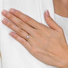 Timeless 0.70ct Natural Diamond Solitaire Ring in 18K Rose Gold