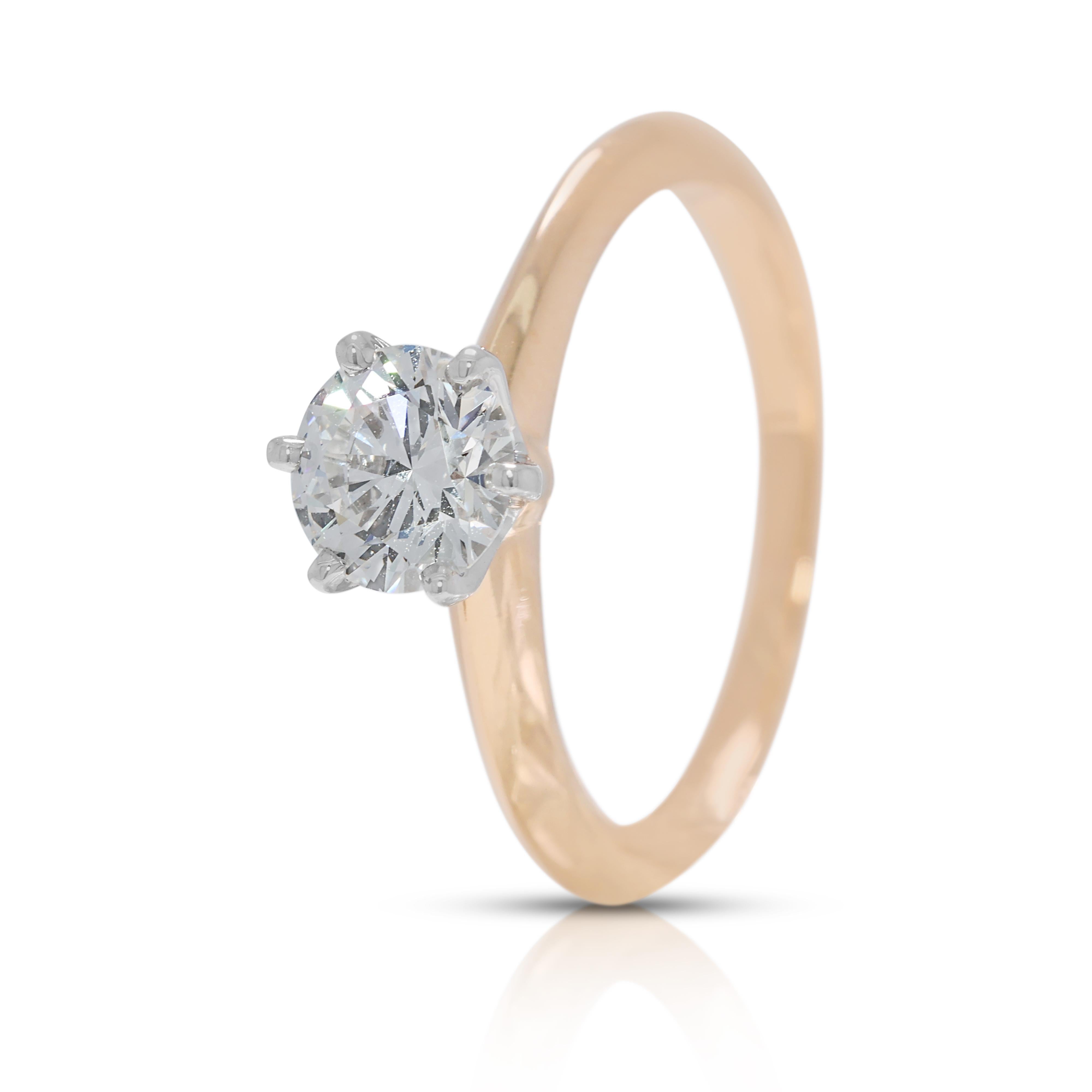 Zeitlos 0,72ct Tiffany & Co. Solitärring aus Platin mit natürlichem Diamant (vollständiger Satz) im Angebot 1