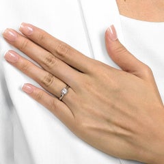 Timeless 0.74ct Natural Diamond Solitaire Ring in Platinum