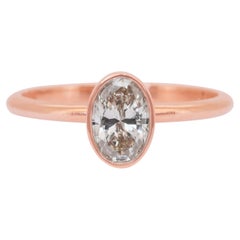 Timeless 0.80ct Diamond Solitaire Ring in 18k Rose Gold - IGI Certified