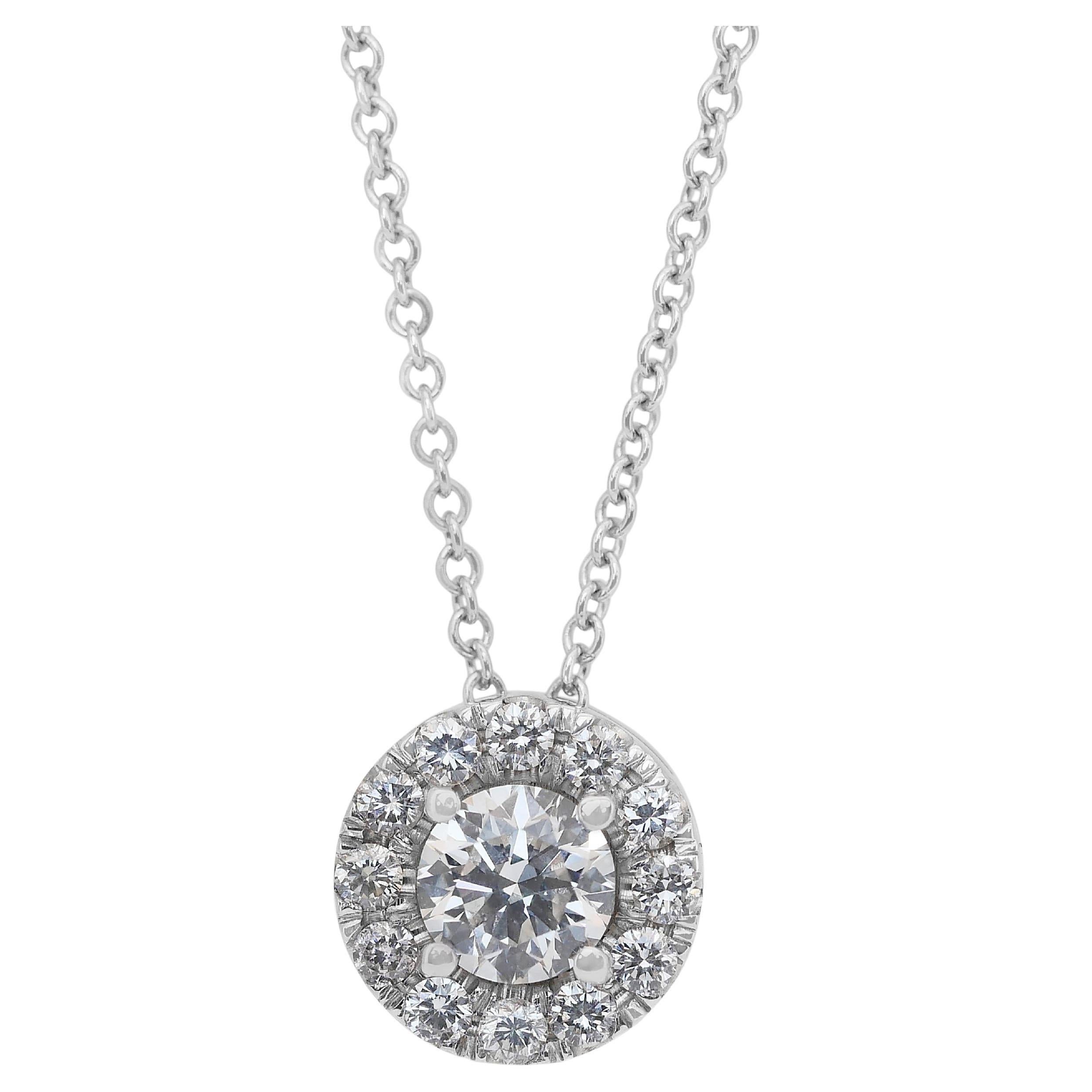 Timeless 0.85ct Triple Excellent Ideal Cut Diamond Necklace with Pendant